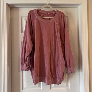 Old Navy Mauve Long Sleeve Pullover Sweatshirt